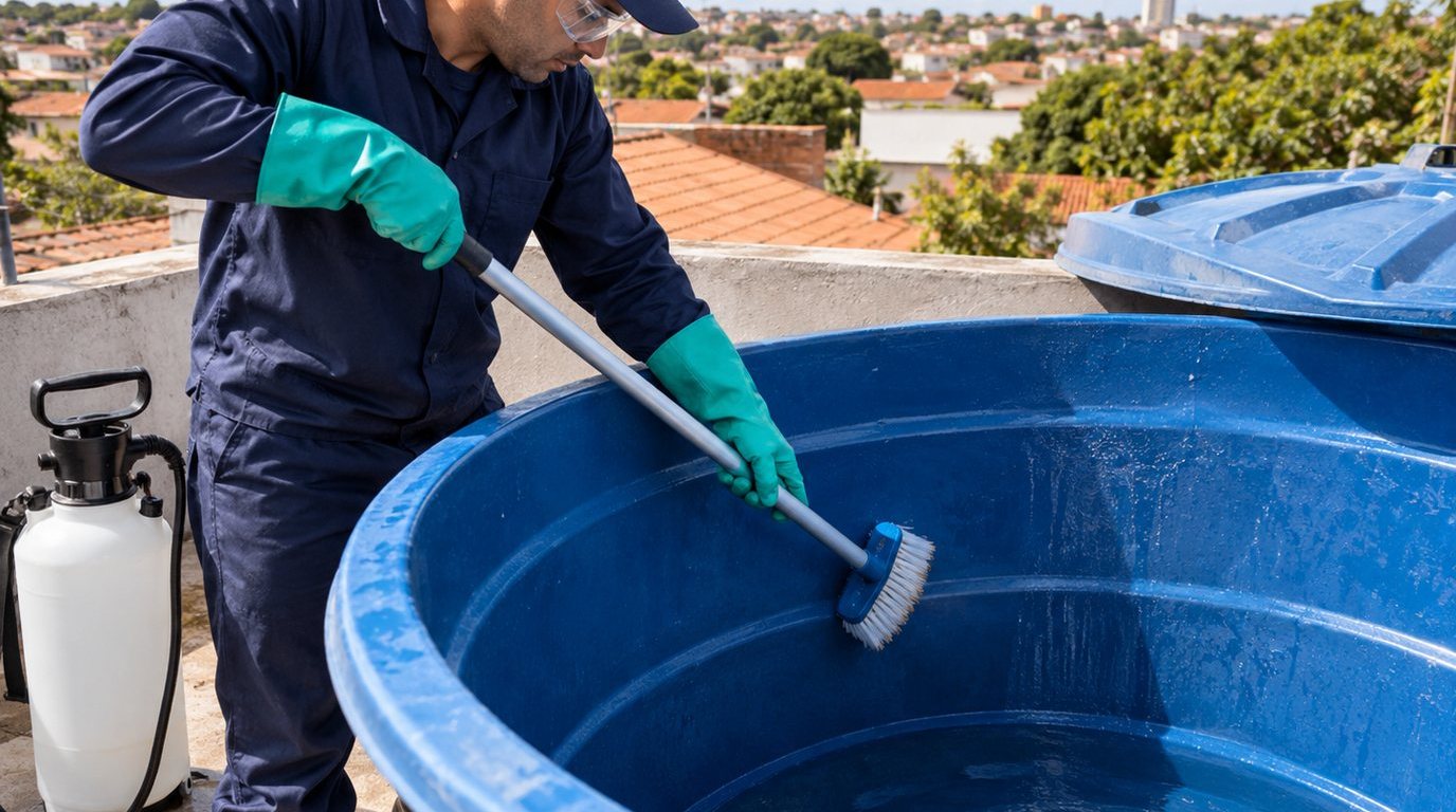 Higienização e Desinfecção da Caixa d'Água em Viamão‑RS