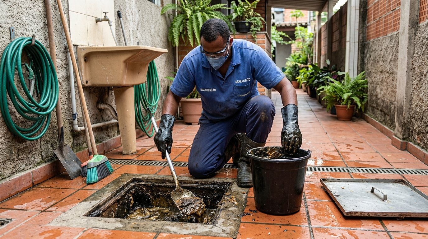 Limpeza de Caixa de Gordura Comercial em Viamão‑RS